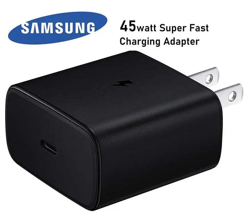 Original Samsung 45W Super Fast Charger + USB-C Cable (EP-TA845)