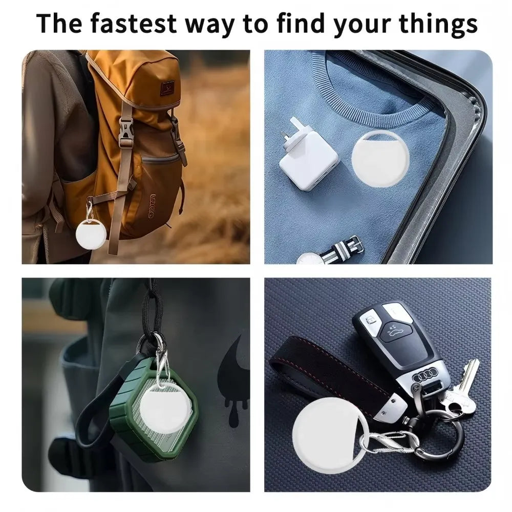 Smart Tag Bluetooth Anti-Loss Tracker for Apple Find My – 100dB Loud Beeper, Global GPS Map Navigation & 1-Year Replaceable Battery (iOS Only)