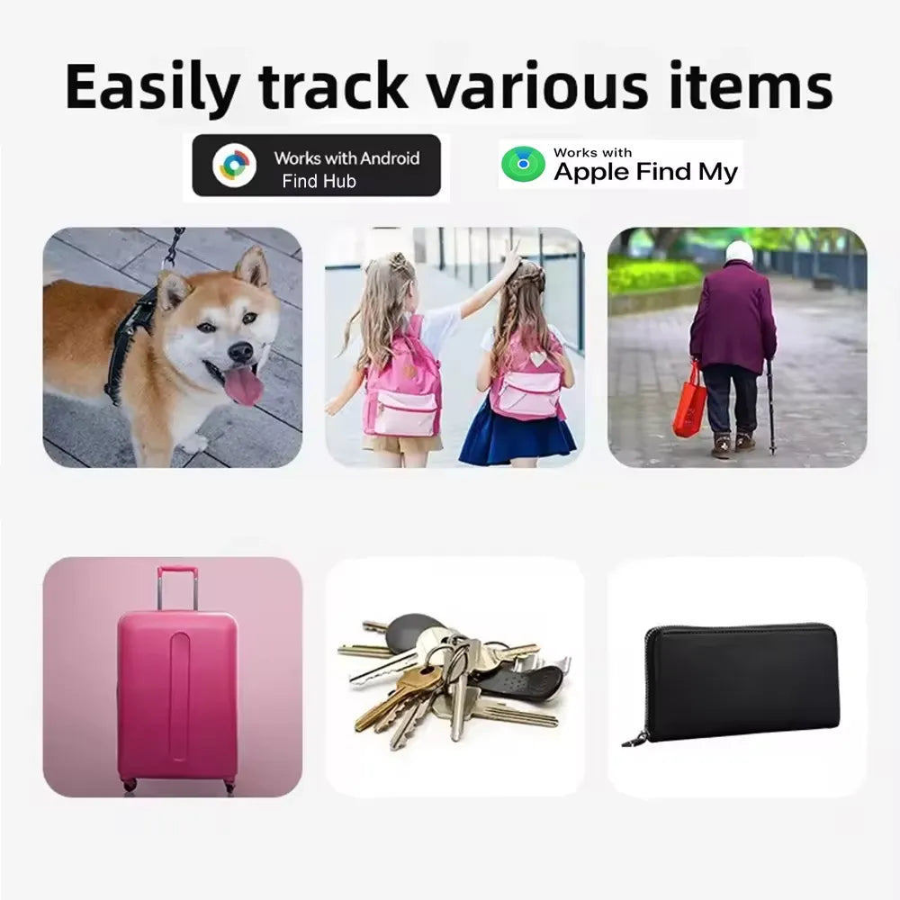 OTAG Dual-System Smart Tracker Tag – Works with Apple Find My (iOS) & Google Find Hub (Android) | Global Anti-Loss GPS Item Finder