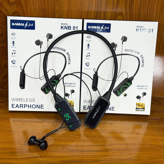 KAMAL KNB-01 Neckband – 4-Mode Voice Changer, Monitoring Mode, TF Card, Up to 30H Battery