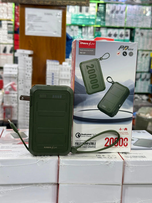 Kamal 4U P4 65W 20000mAh Power Bank with Quick Charge 3.0 | SPHARE TECH
