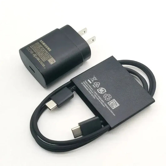 Original Samsung 25W Super Fast Charger + USB-C Cable | Super Fast Charging Adapter (EP-TA800)
