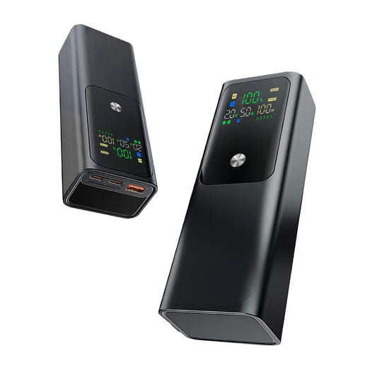 20000 mAh 125 W SuperCharge Portable Power Bank – Dual USB‑C Laptop & Phone Charger with Digital Display