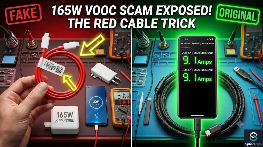 Fake OnePlus &amp; Oppo SuperVOOC Chargers Exposed: The 3 Tiers &amp; 165W Scam