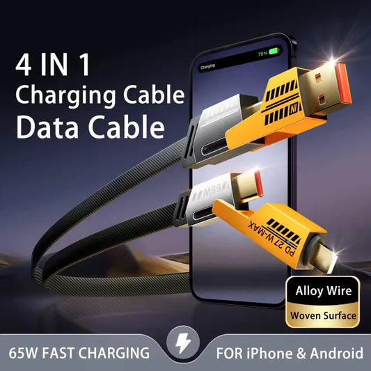4-in-1 Ultra-Fast Charging Cable - 65W