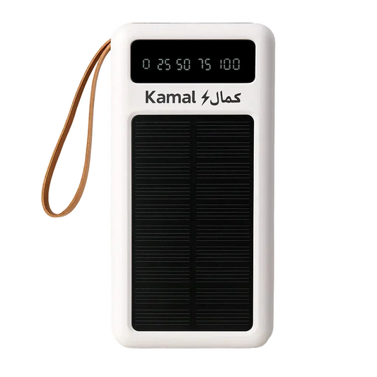 Kamal S303 Solar 50000mAh Power Bank – High-Capacity Portable Charger with Built-in Cables
