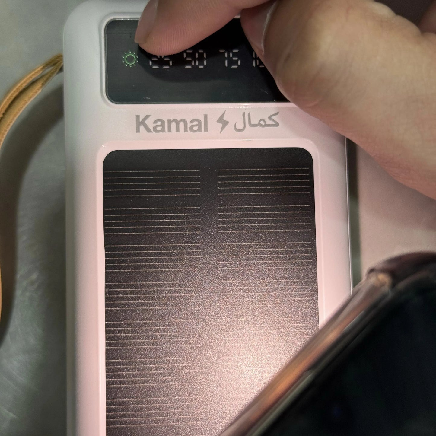 Kamal S303 Solar 50000mAh Power Bank – High-Capacity Portable Charger with Built-in Cables