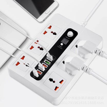 Ultra High-Speed Power Socket with USB Ports & Surge Protection - 3000W