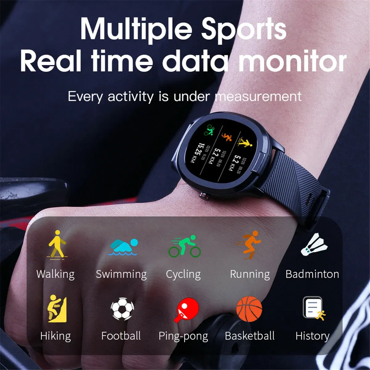 Microwear T01 Smartwatch – Waterproof, Sleek, and Multifunctional