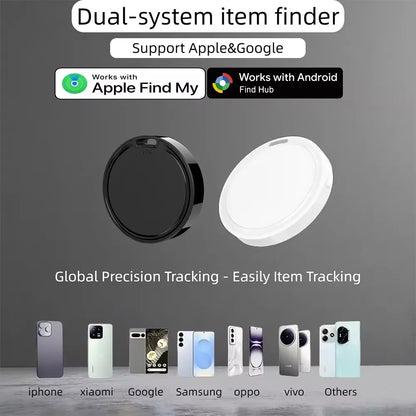 OTAG Dual-System Smart Tracker Tag – Works with Apple Find My (iOS) & Google Find Hub (Android) | Global Anti-Loss GPS Item Finder