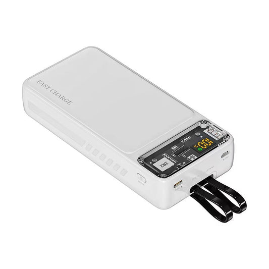 Spharetech 66W-Design Transparent Power Bank (20,000mAh) - True 22.5W Super Fast Charge