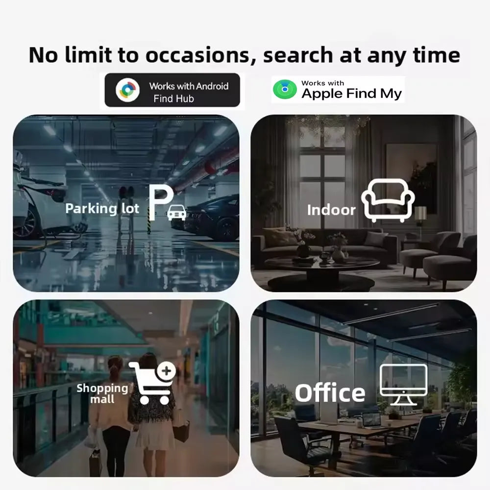 OTAG Dual-System Smart Tracker Tag – Works with Apple Find My (iOS) & Google Find Hub (Android) | Global Anti-Loss GPS Item Finder