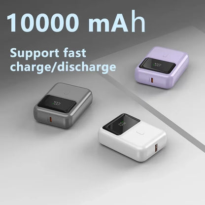 H5 Mini Power Bank 10000mAh | 20W PD Fast Charging Portable Charger with LED Display