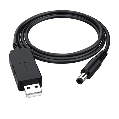 Power Bank to WiFi Router Cable – USB 5V to DC 12V
