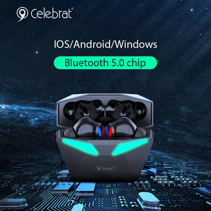 Celebrat TWS-W13 60ms Low Delay Wireless Gaming Earbuds