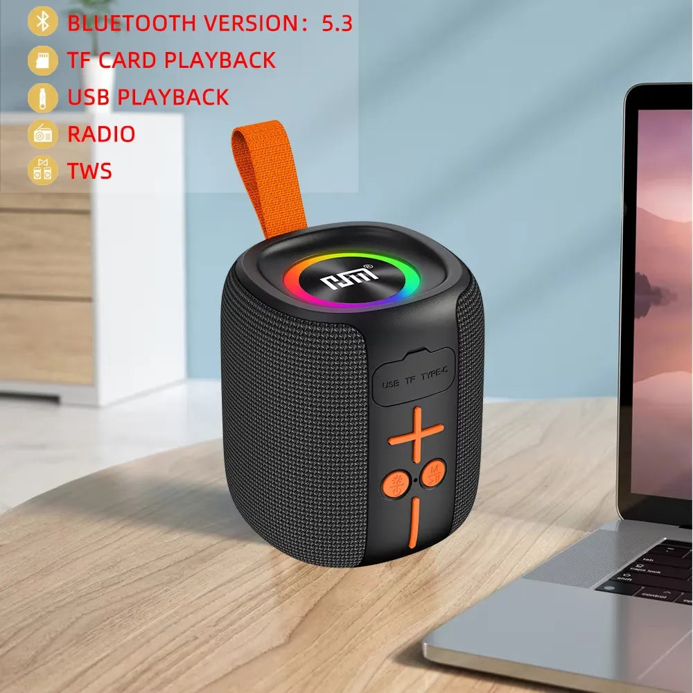 HM-865 Portable Bluetooth 5.4 Speaker – 8W RGB & IPX6