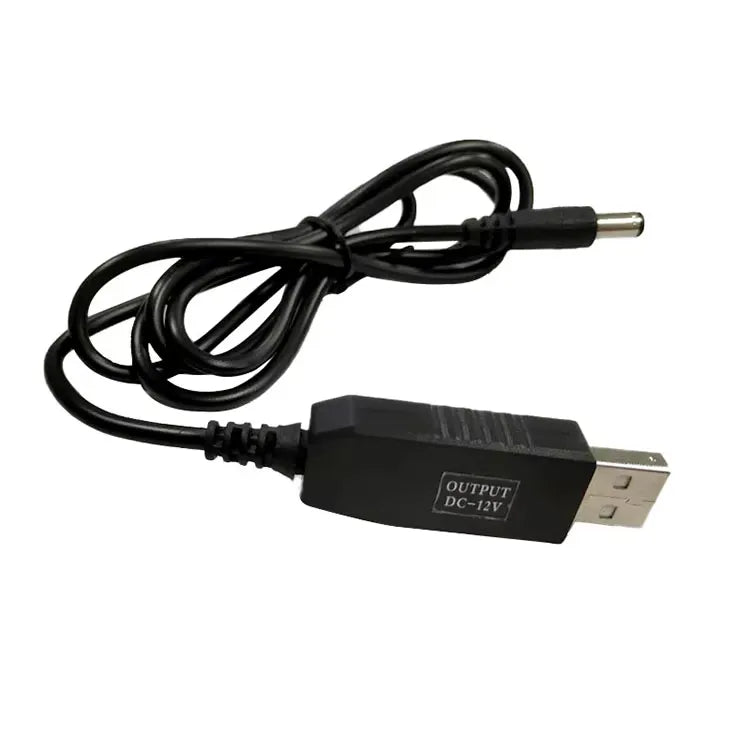 Power Bank to WiFi Router Cable – USB 5V to DC 12V