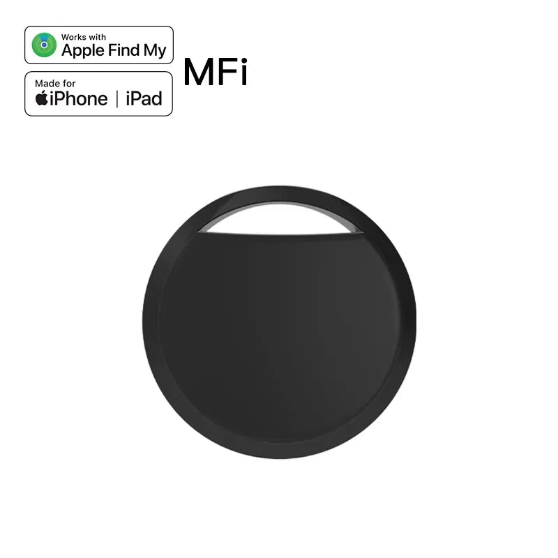 Smart Tag Bluetooth Anti-Loss Tracker for Apple Find My – 100dB Loud Beeper, Global GPS Map Navigation & 1-Year Replaceable Battery (iOS Only)
