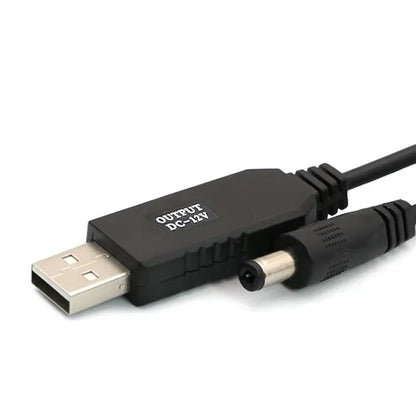 Power Bank to WiFi Router Cable – USB 5V to DC 12V