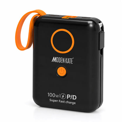 MODEN KATE MBP-094 100W 10,000mAh Compact Power Bank with Built-in Cables