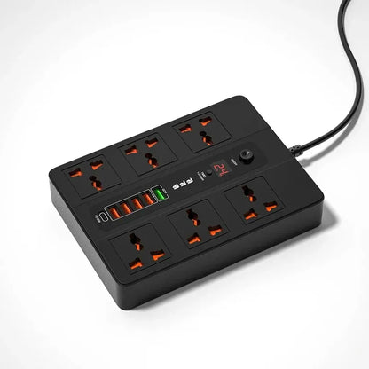 Ultra High-Speed Power Socket with USB Ports & Surge Protection - 3000W