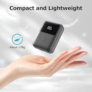 H5 Mini Power Bank 10000mAh | 20W PD Fast Charging Portable Charger with LED Display